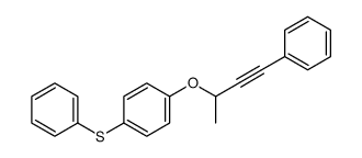 1-(4-phenylbut-3-yn-2-yloxy)-4-phenylsulfanylbenzene Structure