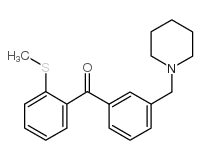 3'-PIPERIDINOMETHYL-2-THIOMETHYLBENZOPHENONE结构式
