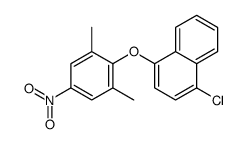 1-chloro-4-(2,6-dimethyl-4-nitrophenoxy)naphthalene Structure