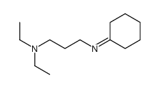 3-(cyclohexylideneamino)-N,N-diethylpropan-1-amine结构式