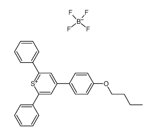 4-(4-butoxyphenyl)-2,6-diphenylthiopyrylium fluoroborate结构式