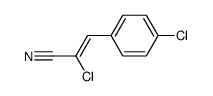 2-chloro-3-(4-chlorophenyl)acrylonitrile Structure