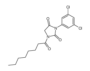 3-(3,5-dichlorophenyl)-1-octanoylimidazolidine-2,4-dione Structure