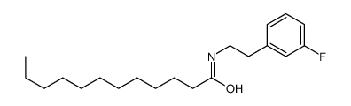 N-(3-氟苯乙基)十二烷酰胺结构式