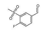 4-Fluoro-3-(methylsulfonyl)benzaldehyde Structure