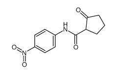 N-(4-nitrophenyl)-2-oxocyclopentane-1-carboxamide结构式