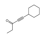 1-cyclohexylpent-1-yn-3-one Structure