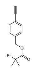 (4-ethynylphenyl)methyl 2-bromo-2-methylpropanoate结构式