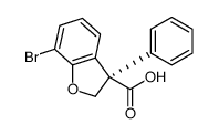 (3R)-7-bromo-3-phenyl-2H-1-benzofuran-3-carboxylic acid Structure