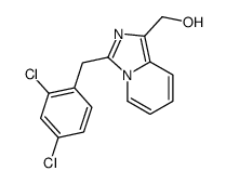 [3-[(2,4-dichlorophenyl)methyl]imidazo[1,5-a]pyridin-1-yl]methanol Structure