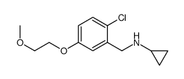 N-[[2-chloro-5-(2-methoxyethoxy)phenyl]methyl]cyclopropanamine Structure