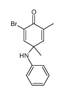 6-bromo-2,4-dimethyl-4-(phenylamino)cyclohexa-1,4-dienone Structure