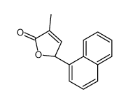 (2S)-4-methyl-2-naphthalen-1-yl-2H-furan-5-one结构式