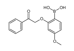 4-methoxy-2-(2-oxo-2-phenylethoxy)-phenyl boronic acid Structure