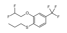 Benzene, 2-(2,2-difluoroethoxy)-1-(propylthio)-4-(trifluoromethyl) Structure
