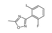 3-(2-fluoro-6-iodophenyl)-5-methyl-1,2,4-oxadiazole结构式