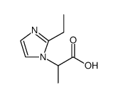 1H-Imidazole-1-acetic acid, 2-ethyl-α-methyl Structure