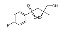 (R)-3-((4-fluorophenyl)sulfonyl)-2-methylpropane-1,2-diol结构式