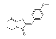 2-[1-(4-Methoxy-phenyl)-meth-(Z)-ylidene]-6,7-dihydro-5H-thiazolo[3,2-a]pyrimidin-3-one Structure