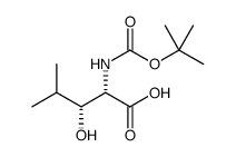Boc-(2S,3R)-2-amino-3-hydroxy-4-methylpentanoic acid Structure