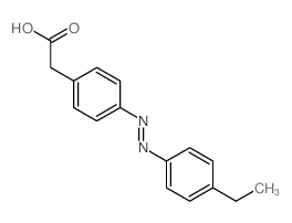 2-[4-(4-ethylphenyl)diazenylphenyl]acetic acid结构式