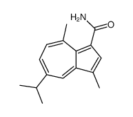 5-isopropyl-3,8-dimethyl-azulene-1-carboxylic acid amide Structure
