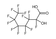 2,3,3,4,4,5,5,6,6,7,7,7-dodecafluoro-2-hydroxyheptanoic acid结构式