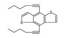 Benzo[1,2-b:4,5-b']dithiophene, 4,8-di-1-hexyn-1-yl-结构式