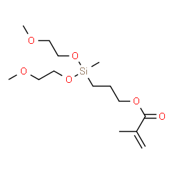 3-[bis(2-methoxyethoxy)methylsilyl]propyl methacrylate结构式