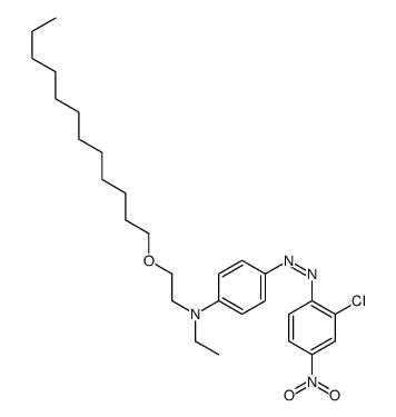 4-[(2-chloro-4-nitrophenyl)azo]-N-[2-(dodecyloxy)ethyl]-N-ethyl-aniline structure