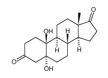 5,10β-dihydroxy-5α-estrane-3,17-dione结构式
