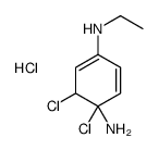 4,5-dichloro-N-ethylbenzene-1,4-diamine hydrochloride结构式