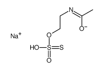 sodium 2-acetamidoethyl thiosulphate结构式
