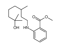 methyl 2-[(7-hydroxy-3,7-dimethyloctyl)amino]benzoate结构式