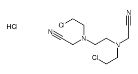 2-chloroethyl-[2-[2-chloroethyl(cyanomethyl)amino]ethyl]-(cyanomethyl)azanium,chloride结构式