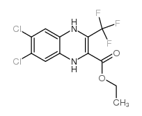 Ethyl 6,7-dichloro-3-(trifluoromethyl)-1,4-dihydroquinoxaline-2-carboxylate Structure