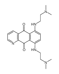 6,9-bis<<2-(dimethylamino)ethyl>amino>benzoquinoline-5,10-dione结构式