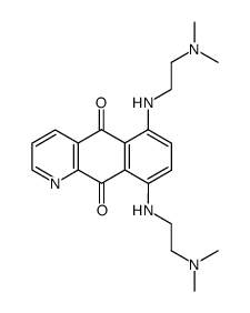 6,9-bis<<2-(dimethylamino)ethyl>amino>benzoquinoline-5,10-dione Structure