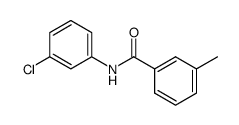 N-(3-氯苯基)-3-甲基苯甲酰胺结构式