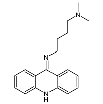 N-acridin-9-yl-N',N'-dimethylbutane-1,4-diamine结构式