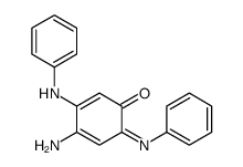 4-amino-3-anilino-6-phenyliminocyclohexa-2,4-dien-1-one Structure