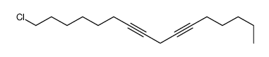 16-chlorohexadeca-6,9-diyne结构式