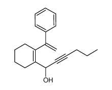 1-(2-(1-phenylvinyl)cyclohex-1-enyl)hex-2-yn-1-ol Structure