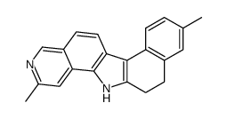 2,9-dimethyl-12,13-dihydro-11H-benzo[g]pyrido[4,3-a]carbazole结构式