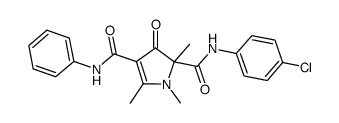 N2-(4-chlorophenyl)-1,2,5-trimethyl-3-oxo-N4-phenyl-2,3-dihydro-1H-pyrrole-2,4-dicarboxamide Structure