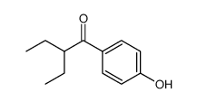 2-ethyl-1-(4-hydroxy-phenyl)-butan-1-one结构式