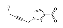 1-(4-chloro-but-2-ynyl)-3-nitro-1H-pyrazole结构式