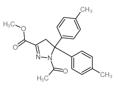 1H-Pyrazole-3-carboxylicacid, 1-acetyl-4,5-dihydro-5,5-bis(4-methylphenyl)-, methyl ester picture