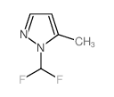 1-DIFLUOROMETHYL-5-METHYL-1H-PYRAZOLE结构式
