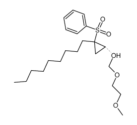 ((2-((2-methoxyethoxy)methoxy)-1-nonylcyclopropyl)sulfonyl)benzene Structure